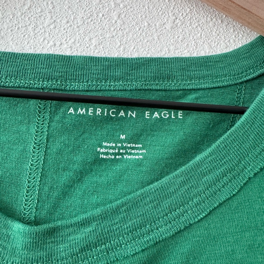 Oversized Green American Eagle Tee - Picture 3 of 4